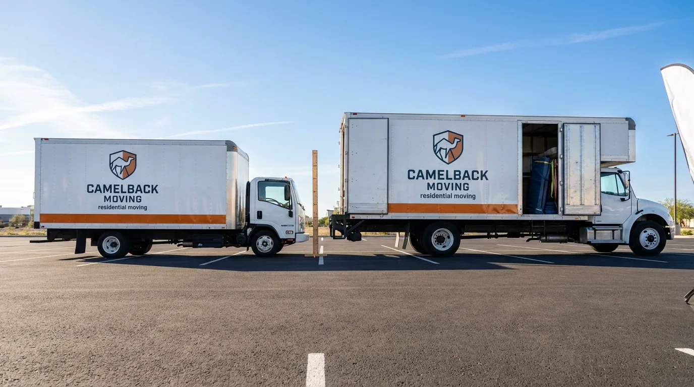 Moving truck size capacity guide in Harvey
